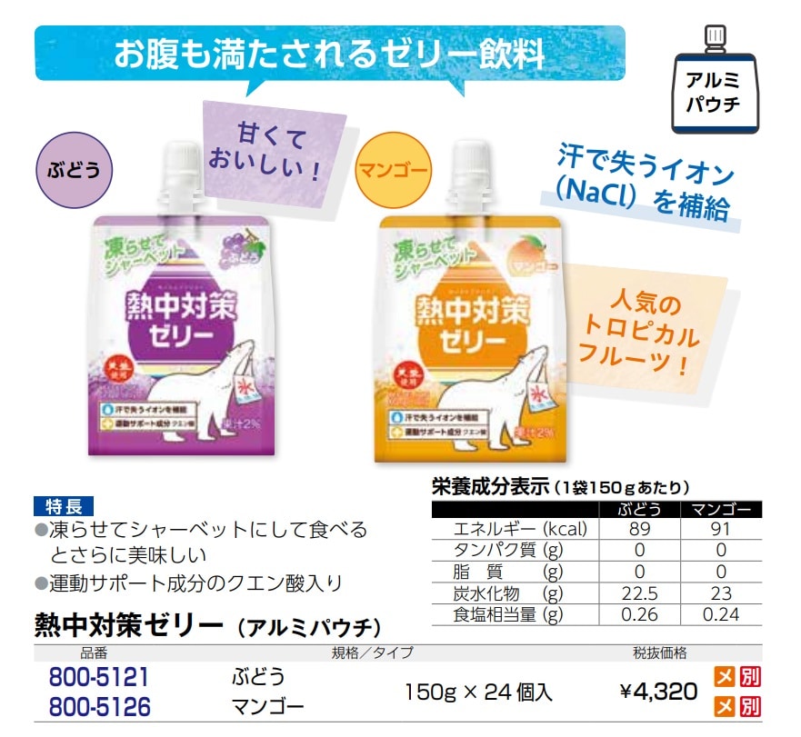 熱中対策ゼリー　ぶどう