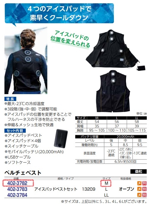 アイスパッドベストセット　13209
