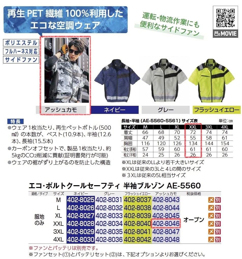 ｴｺ･ﾎﾞﾙﾄｸｰﾙｾｰﾌﾃｨ　半袖ﾌﾞﾙｿﾞﾝ　服地のみ