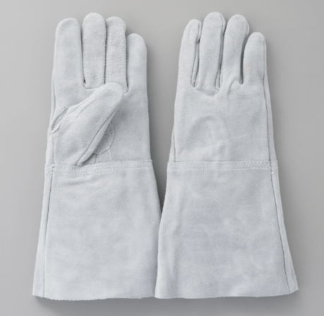 C-507-16　牛床革内縫い5本指大袖