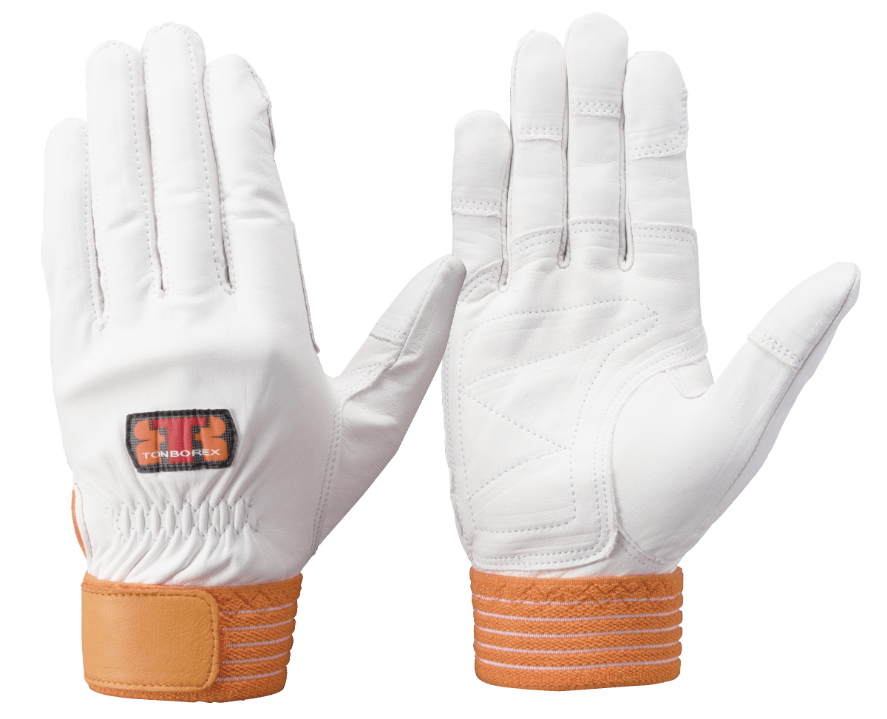 CS-302R　牛革製手袋　オレンジ　S