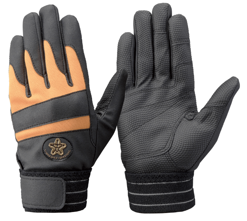 E-843RD　合成皮革（消防団マーク付）　ブラック　M