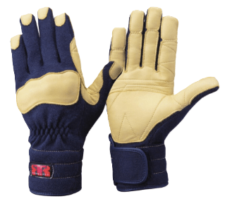 K-144NV　耐切創手袋／パラ系アラミド繊維製手袋　ネイビー　LL