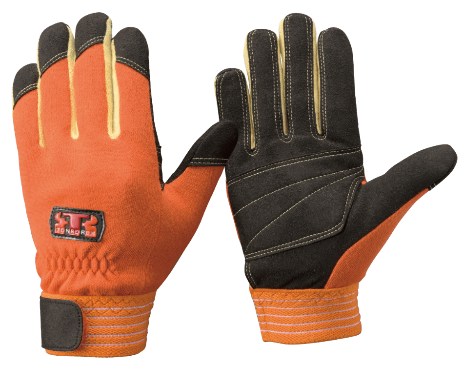 K-701R　耐切創防寒手袋／パラ系アラミド繊維製シリーズ　オレンジ　SS