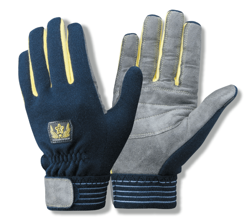 K-707HTNVD　耐切創手袋（消防団マーク付）ネイビー　M