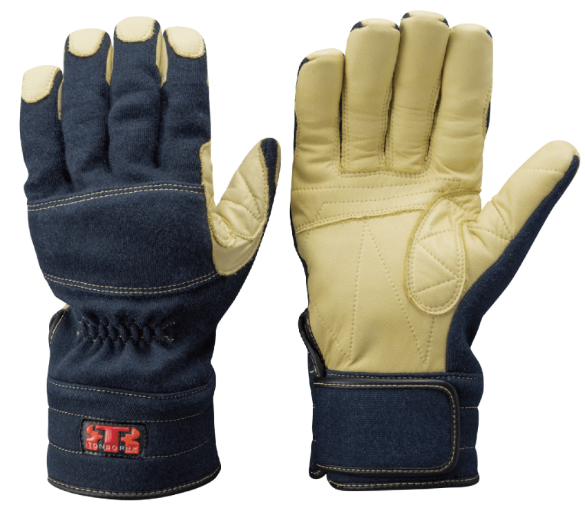 K-A175NV　パラ系アラミド繊維製防火手袋（防水タイプシリーズ）ネイビー　S