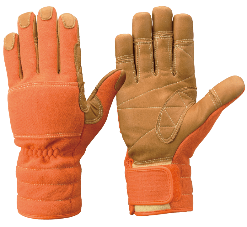 K-TFG5R　パラ系アラミド繊維製防火手袋　オレンジ　SS