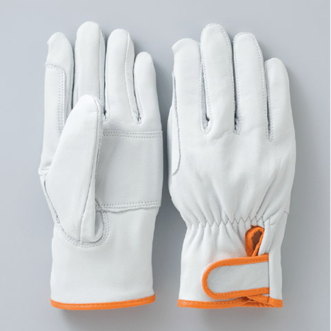R-3-M　牛革レンジャーグローブ当革付 白
