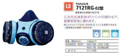 防毒マスク　サカヰ式7121RG-02型