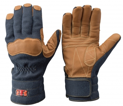 消防活動用防火手袋　防水タイプ　ネービー　S