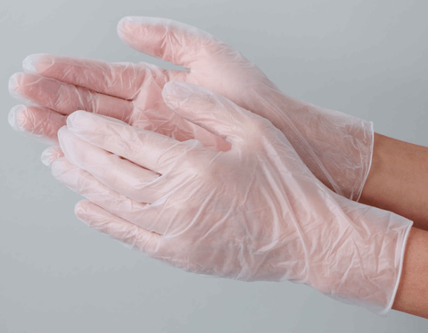 ハクゾウプラスチックグローブMF S 1箱（80枚）