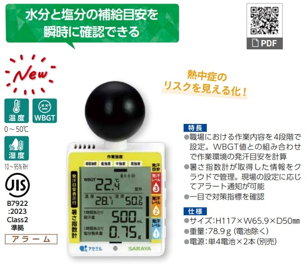 アセミル発汗目安指数計