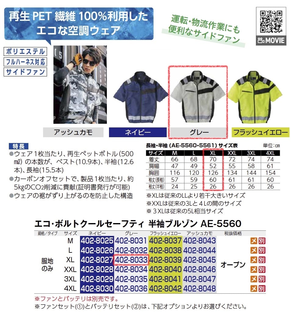 ｴｺ･ﾎﾞﾙﾄｸｰﾙｾｰﾌﾃｨ　半袖ﾌﾞﾙｿﾞﾝ　服地のみ