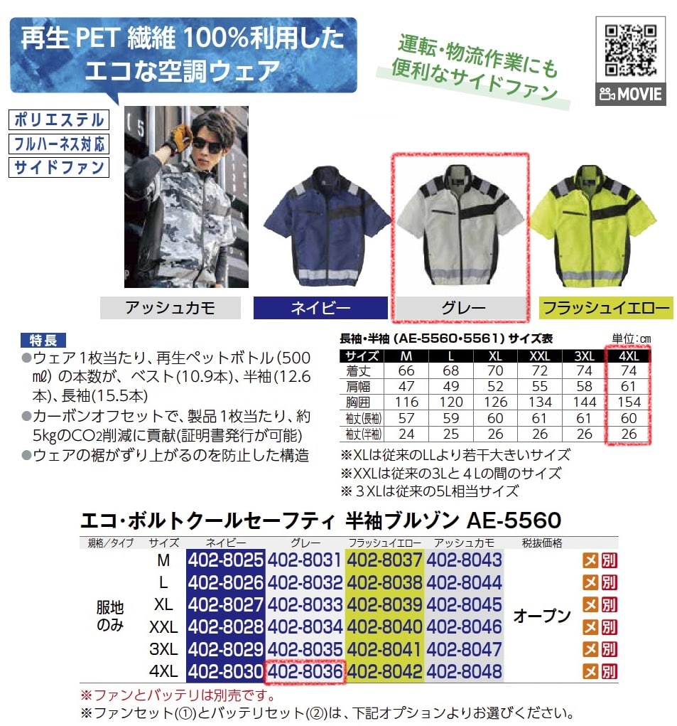 ｴｺ･ﾎﾞﾙﾄｸｰﾙｾｰﾌﾃｨ　半袖ﾌﾞﾙｿﾞﾝ　服地のみ