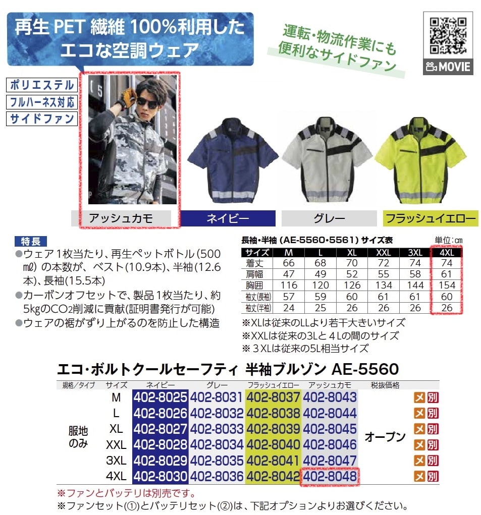 ｴｺ･ﾎﾞﾙﾄｸｰﾙｾｰﾌﾃｨ　半袖ﾌﾞﾙｿﾞﾝ　服地のみ