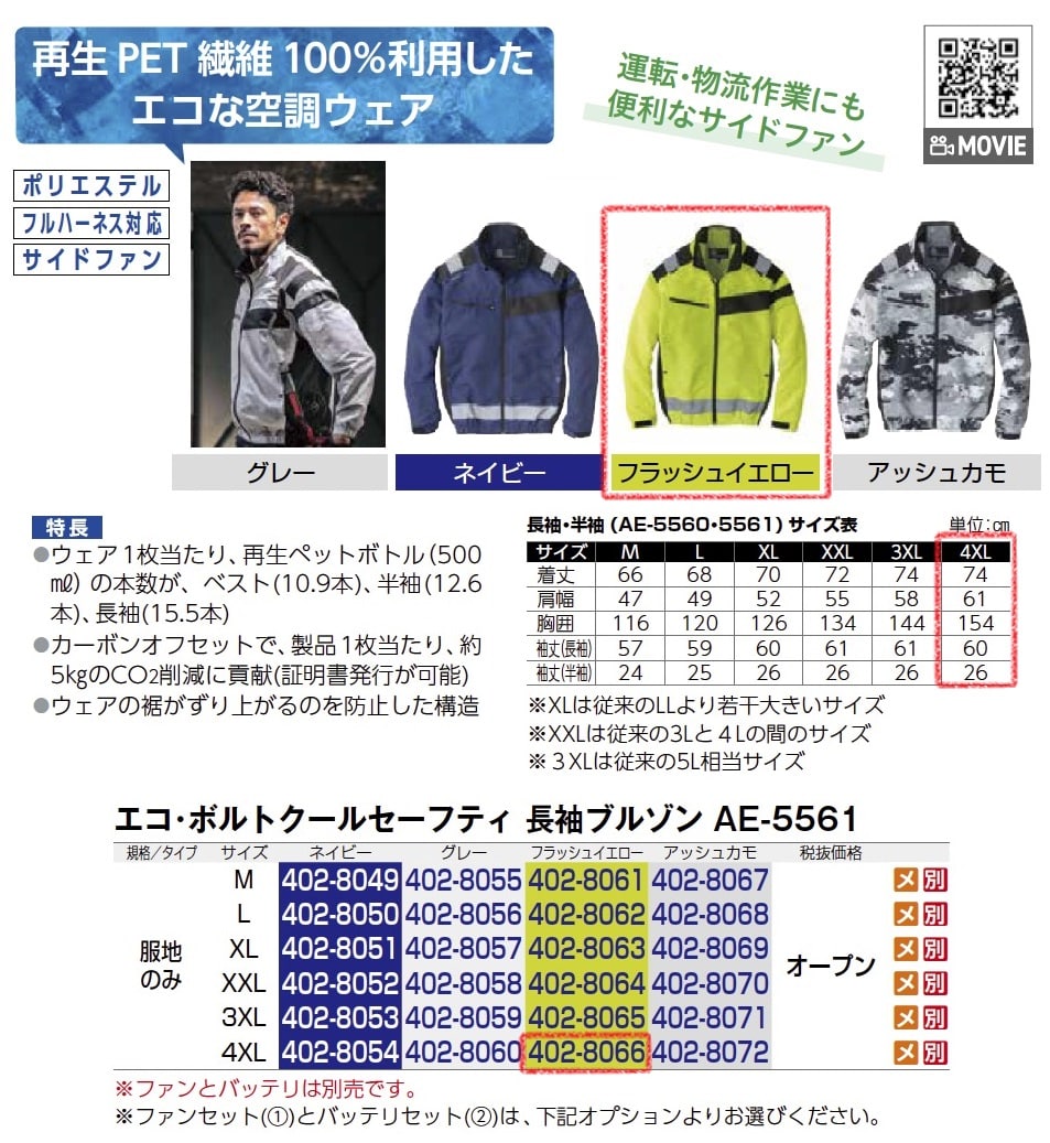 ｴｺ･ﾎﾞﾙﾄｸｰﾙｾｰﾌﾃｨ　長袖ﾌﾞﾙｿﾞﾝ　服地のみ