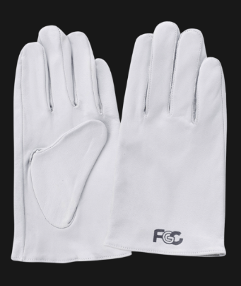 牛皮クレスト　F-801 白 M