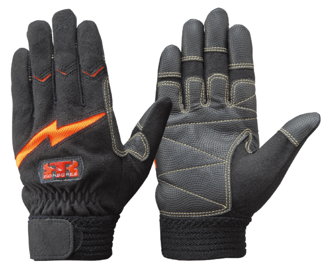 E-127R　人工皮革　ブラック　3L