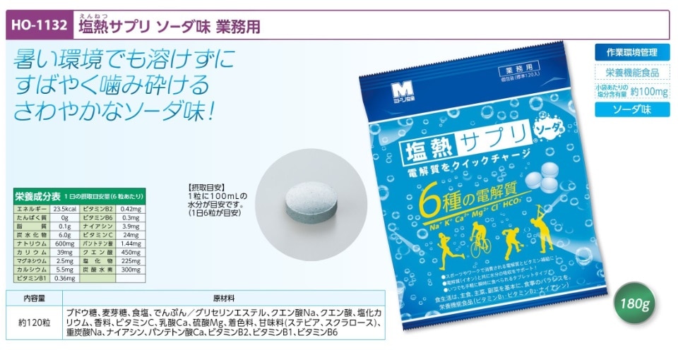塩熱サプリソーダ味　業務用