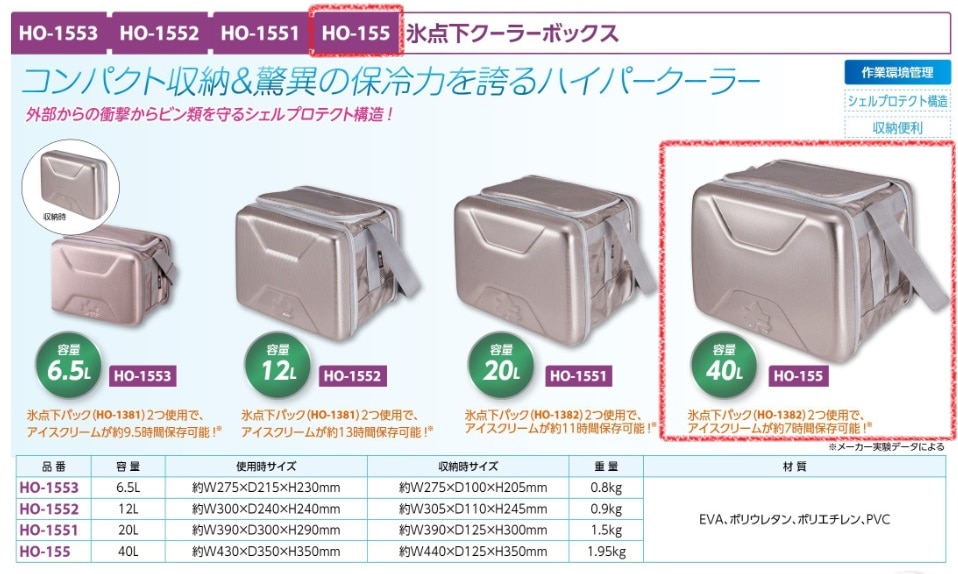 氷点下クーラーボックス４０Ｌ