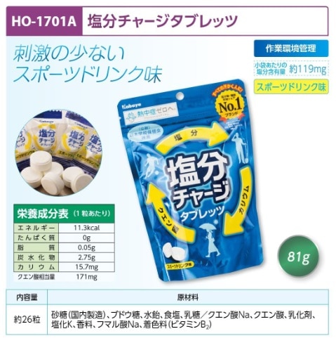 塩分チャージタブレッツ