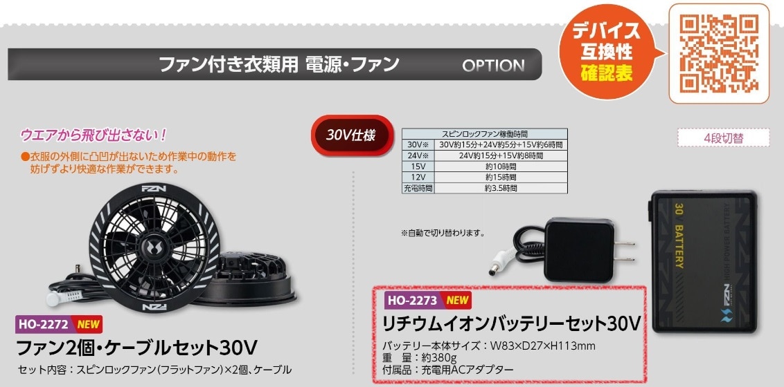 リチウムイオンバッテリーセット３０Ｖ仕様