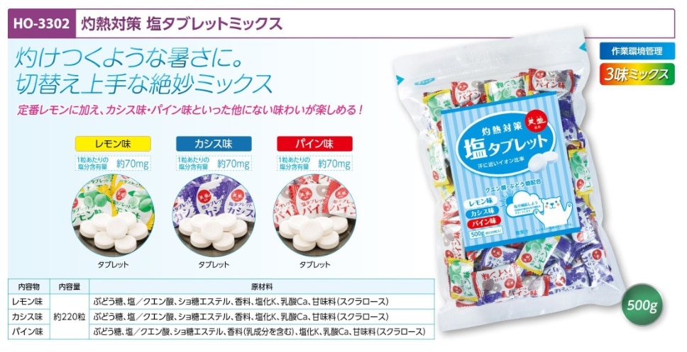 灼熱対策塩タブレット　ミックス