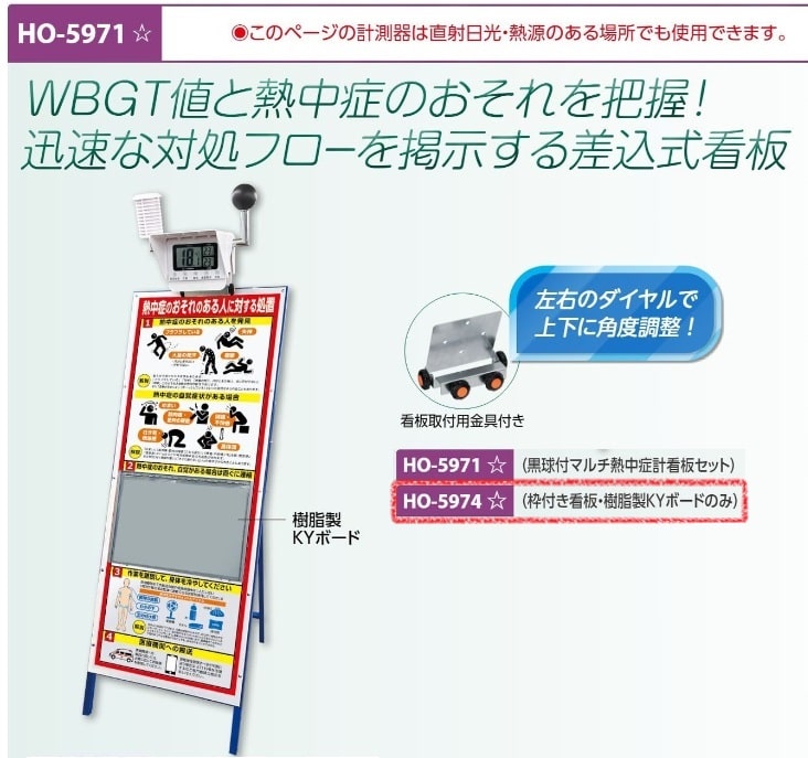 熱中症のおそれのある人看板セット