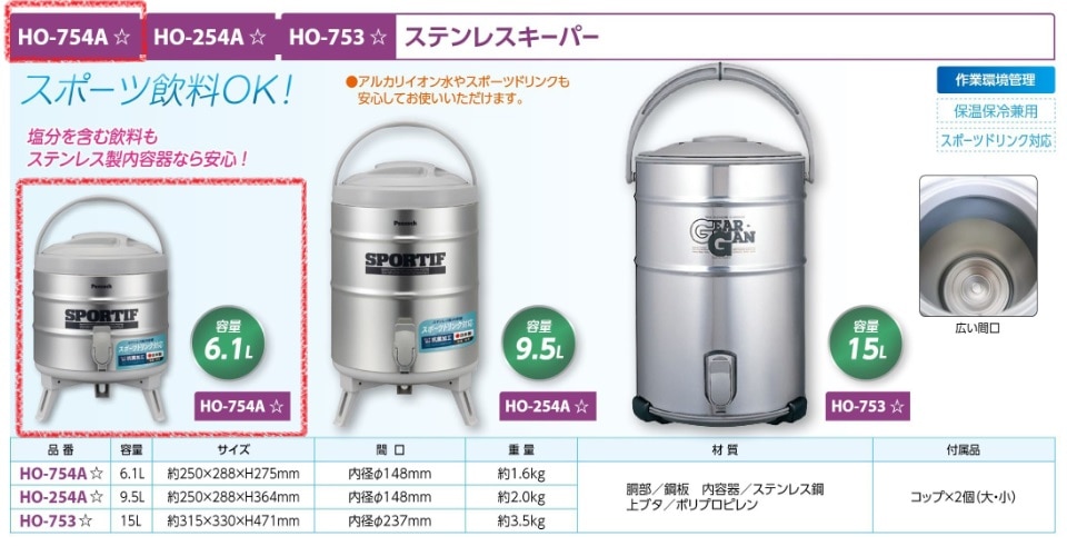ステンレスキーパー６．１Ｌ