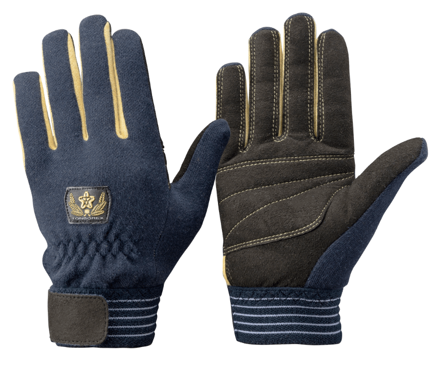 K-700NVD　耐切創手袋（消防団マーク付）ネイビー　3L