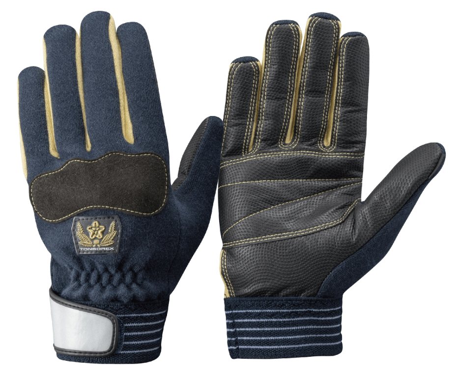 K-703HTNVD　耐切創手袋（消防団マーク付）ネイビー　3L