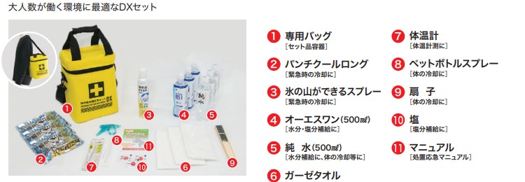 熱中症処置応急セット DX