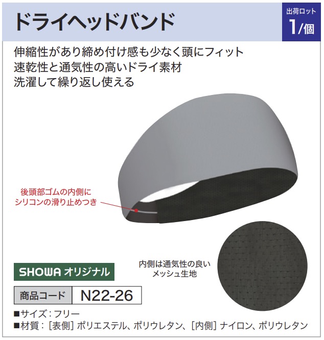 ドライヘッドバンド