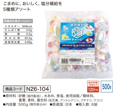 塩あめミックス 塩チャージ