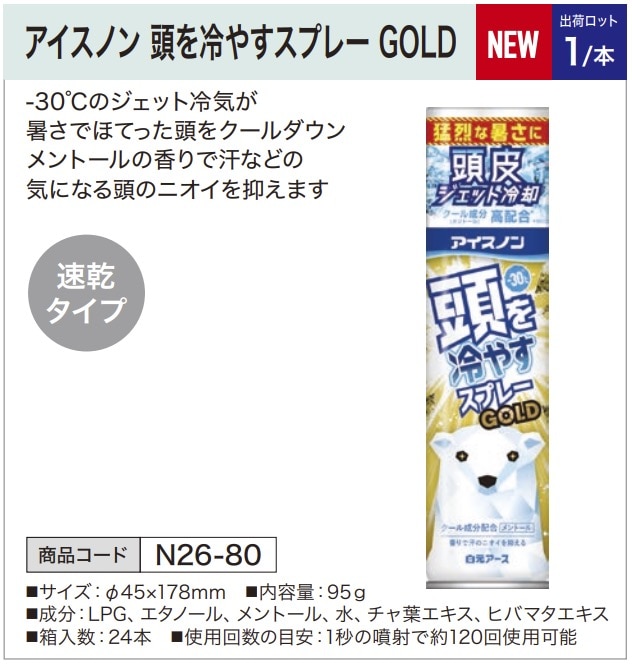 アイスノン 頭を冷やすスプレー GOLD