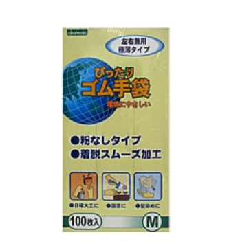 No.310 ぴったり ゴム手袋 M 100枚