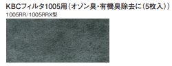 防じんマスク（交換用フィルタ）KBCフィルタ1005用