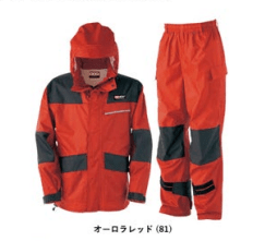 仕事合羽　オーロラレッド　3L